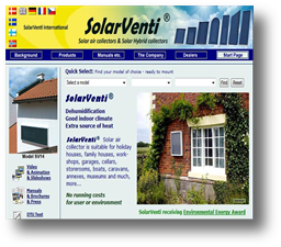 SolarVenti, zonne-collector die gratis droge en warme lucht een gebouw in stuurt